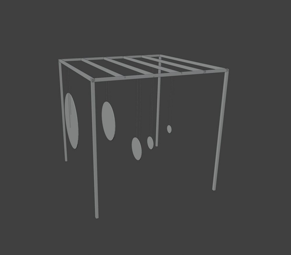 Blender viewport: the frame in perspective